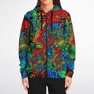 Oil Spill Zip Up Hoodie