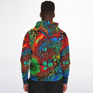 Oil Spill Zip Up Hoodie