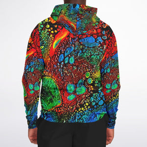 Oil Spill Zip Up Hoodie