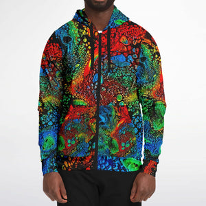 Oil Spill Zip Up Hoodie