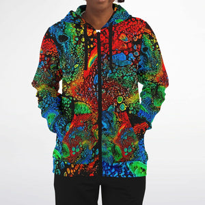 Oil Spill Zip Up Hoodie