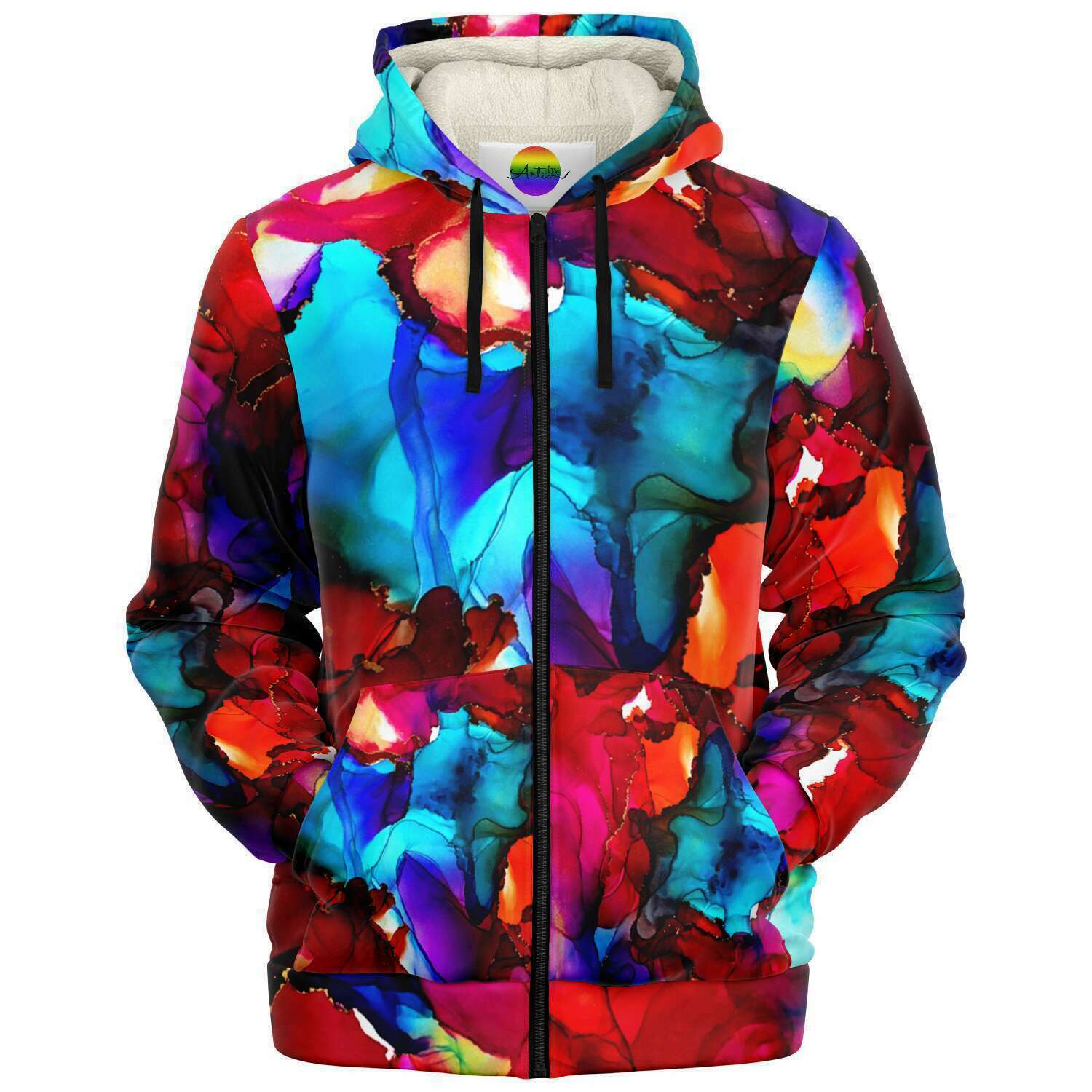 Blooming Colours Micro Fleece Zip-Up Hoodie