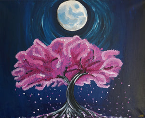 Moonlit Cherry Blossom