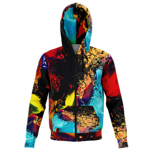 Blooming Colours Zip Up Hoodie